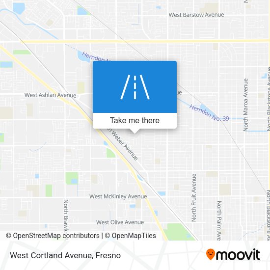 West Cortland Avenue map