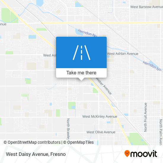 West Daisy Avenue map