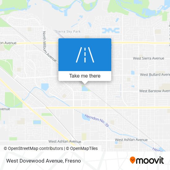 West Dovewood Avenue map