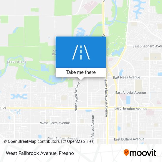 Mapa de West Fallbrook Avenue