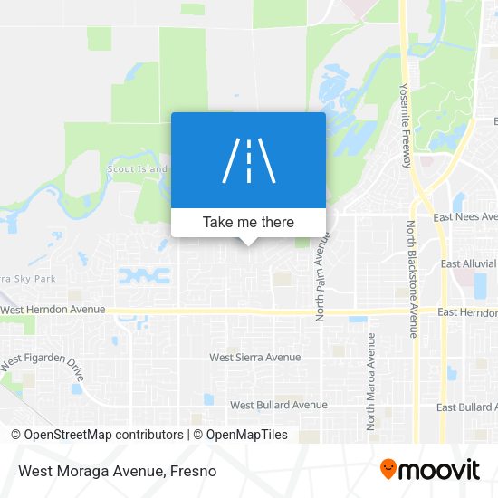 Mapa de West Moraga Avenue