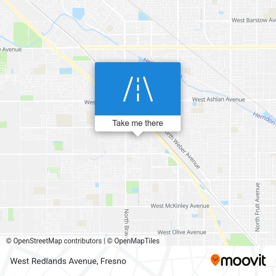 West Redlands Avenue map