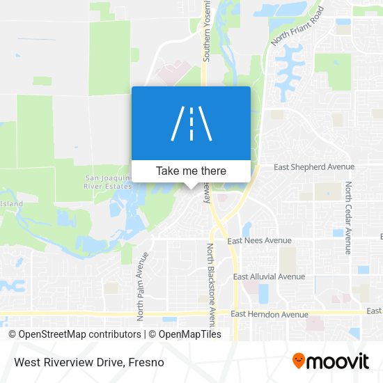West Riverview Drive map