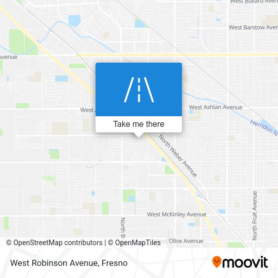 West Robinson Avenue map