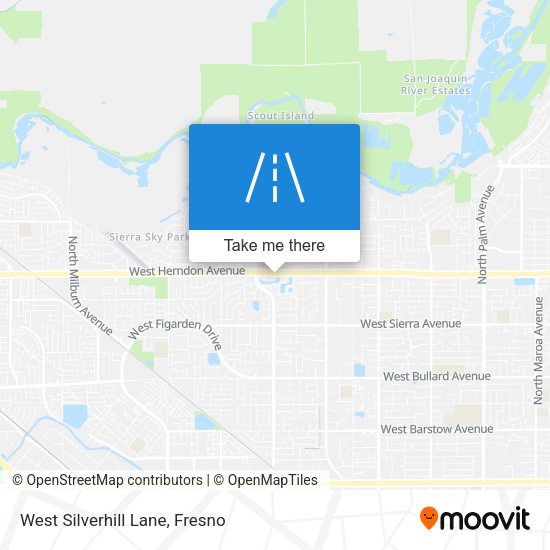 West Silverhill Lane map