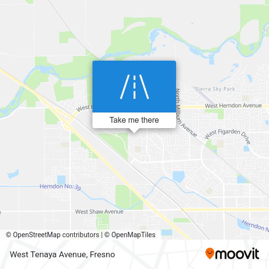 Mapa de West Tenaya Avenue