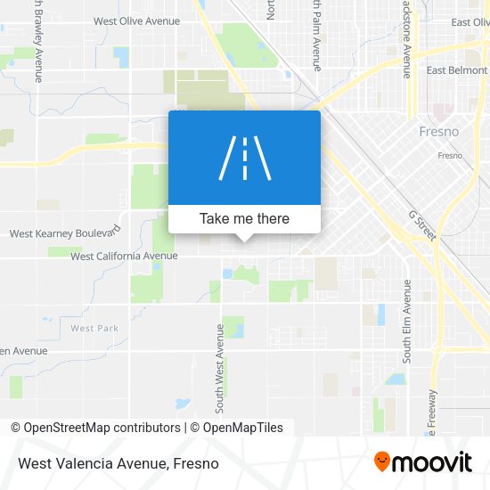 West Valencia Avenue map