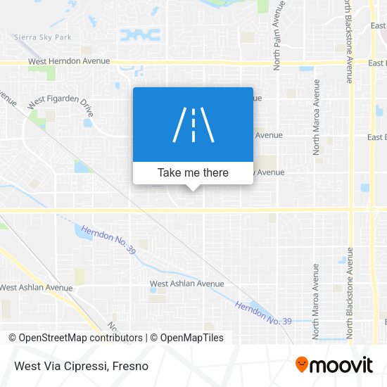 Mapa de West Via Cipressi