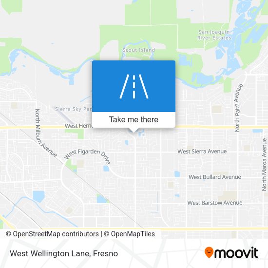 West Wellington Lane map