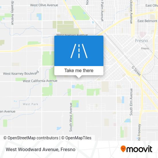 West Woodward Avenue map