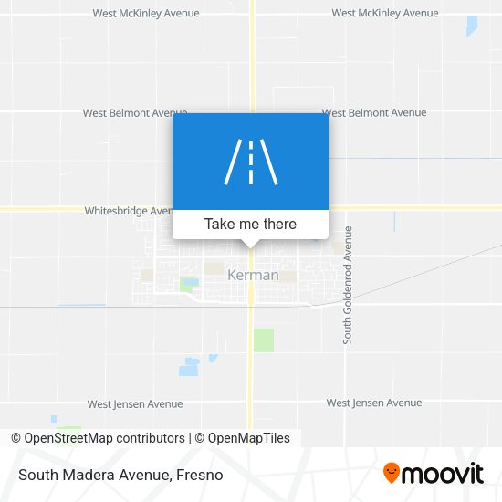 South Madera Avenue map