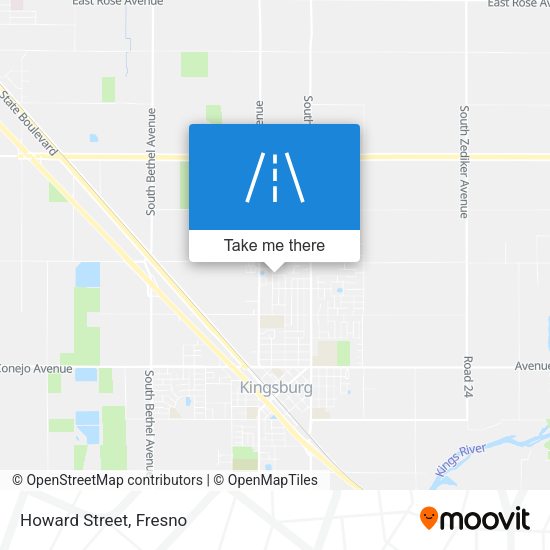 Mapa de Howard Street