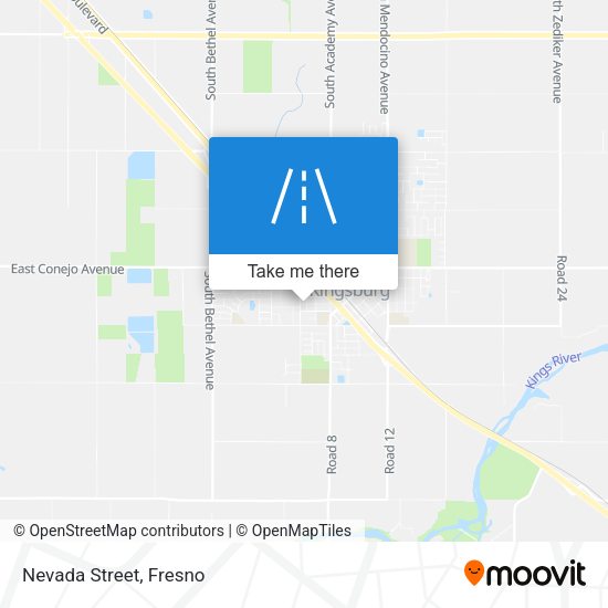 Nevada Street map