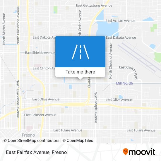 East Fairfax Avenue map