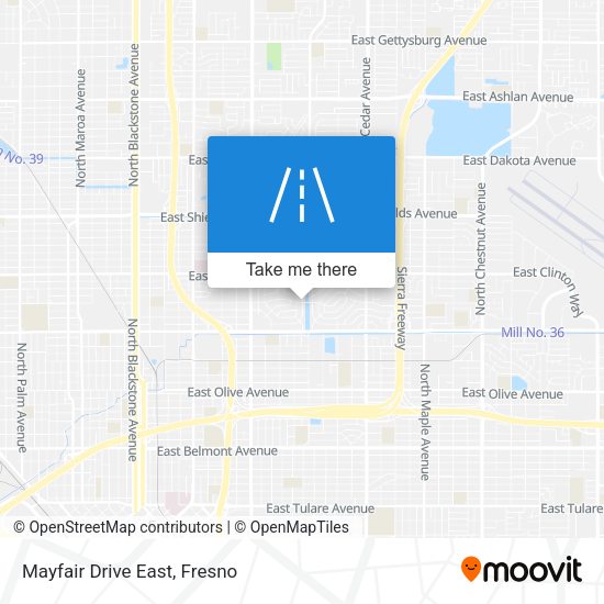 Mapa de Mayfair Drive East