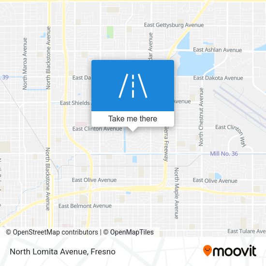 Mapa de North Lomita Avenue