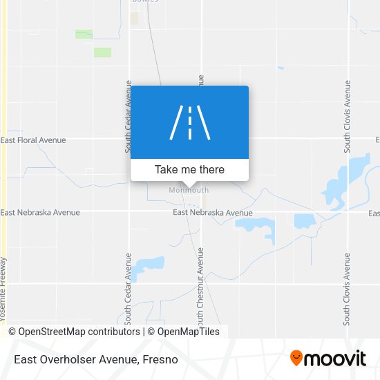 East Overholser Avenue map