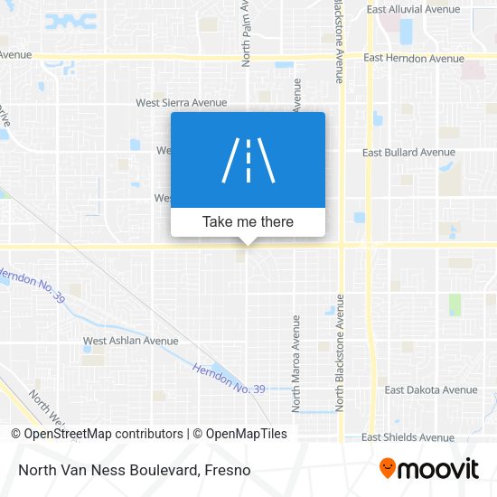Mapa de North Van Ness Boulevard