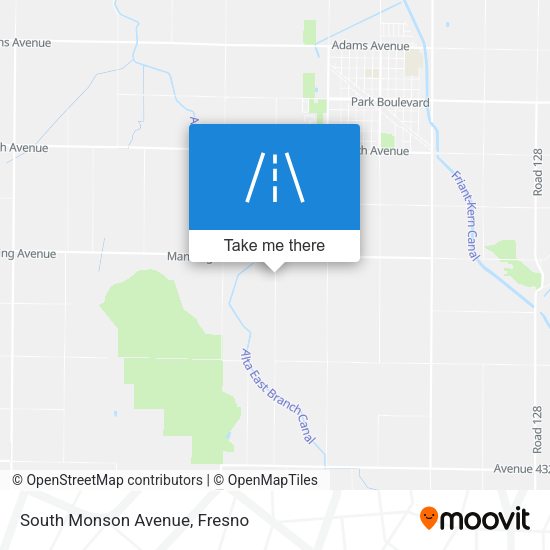 South Monson Avenue map