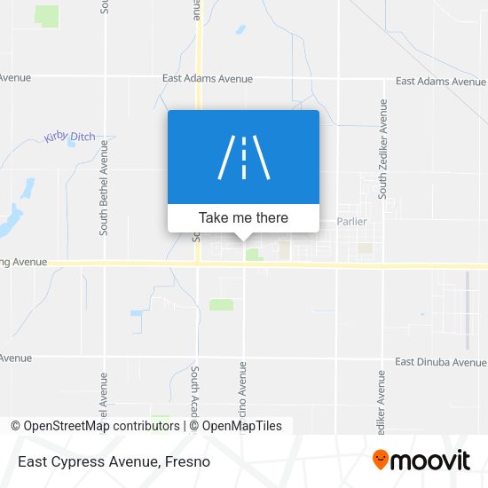 Mapa de East Cypress Avenue