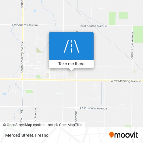 Merced Street map