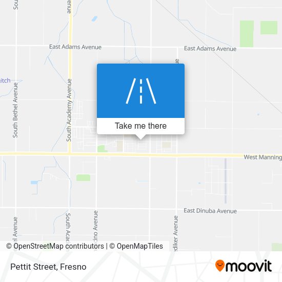 Mapa de Pettit Street