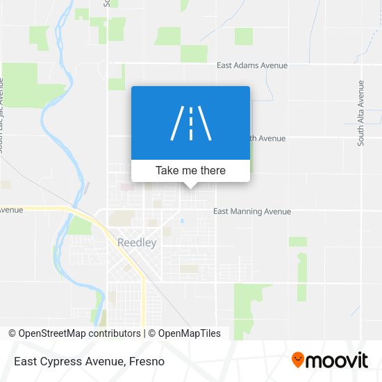 East Cypress Avenue map