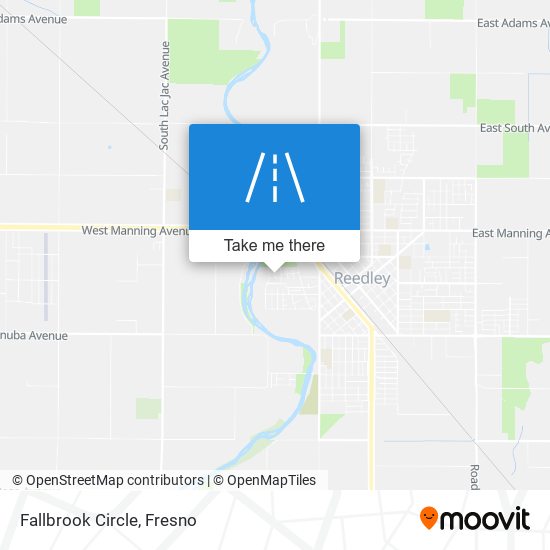 Fallbrook Circle map