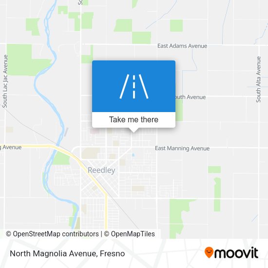 North Magnolia Avenue map