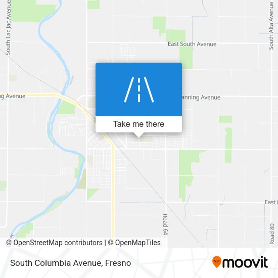 South Columbia Avenue map