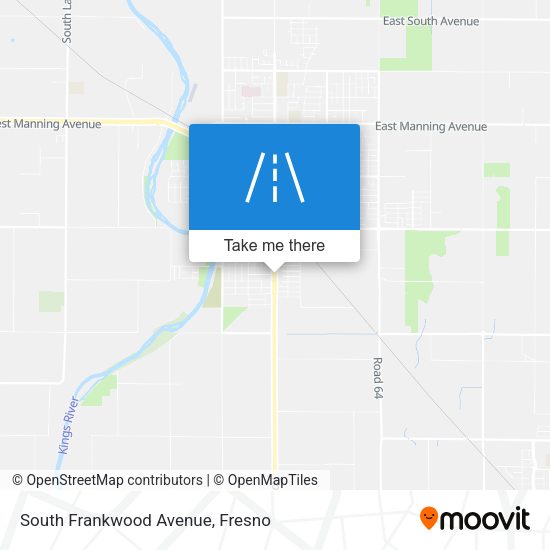 South Frankwood Avenue map
