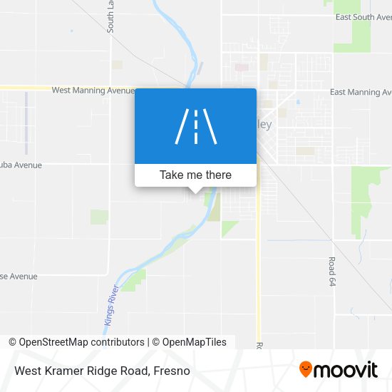 West Kramer Ridge Road map