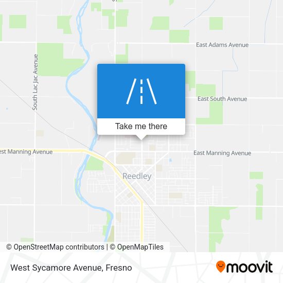 West Sycamore Avenue map