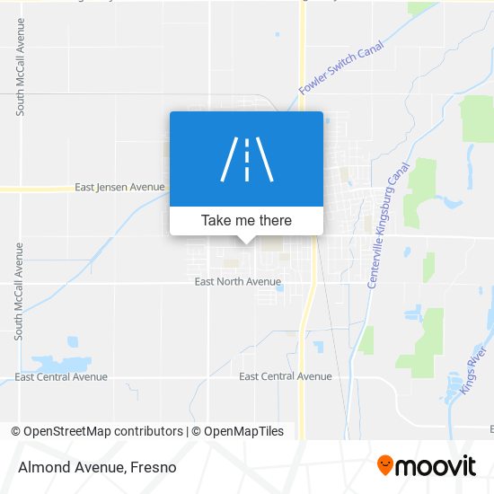 Almond Avenue map