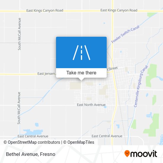 Bethel Avenue map