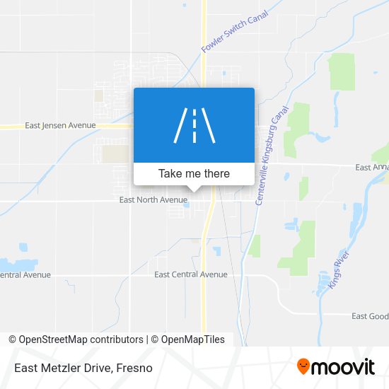 Mapa de East Metzler Drive