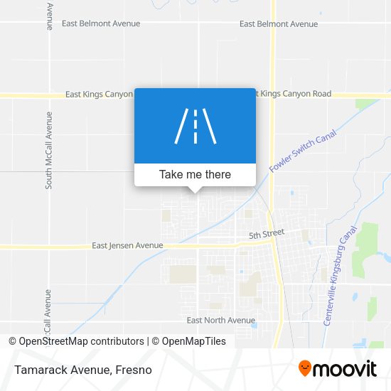 Tamarack Avenue map