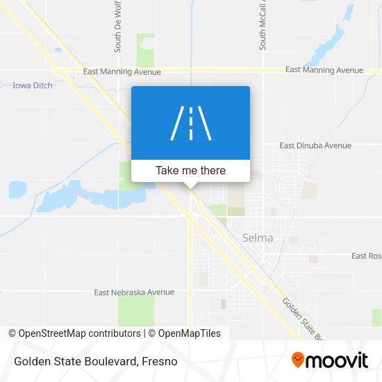 Golden State Boulevard map