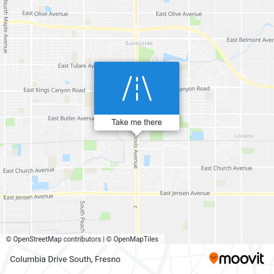 Mapa de Columbia Drive South