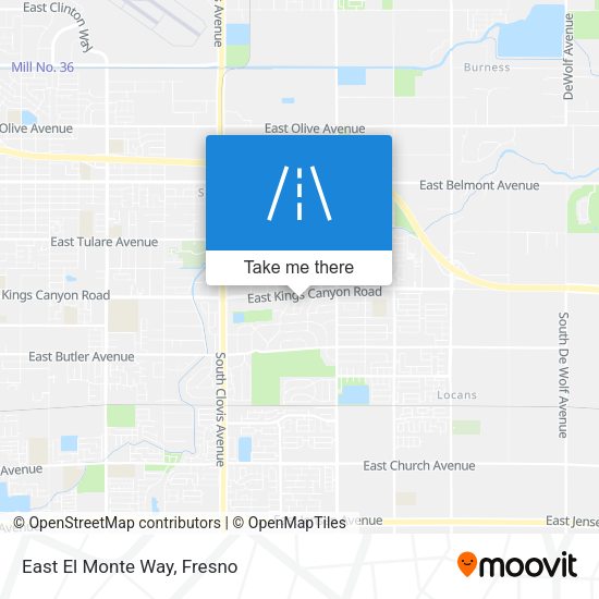 East El Monte Way map