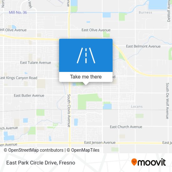 Mapa de East Park Circle Drive