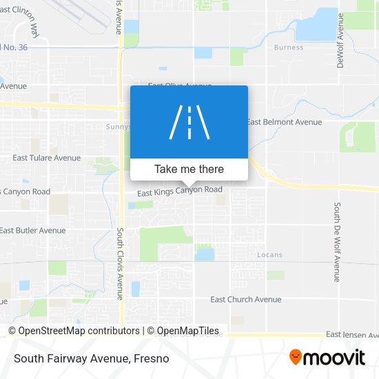 South Fairway Avenue map