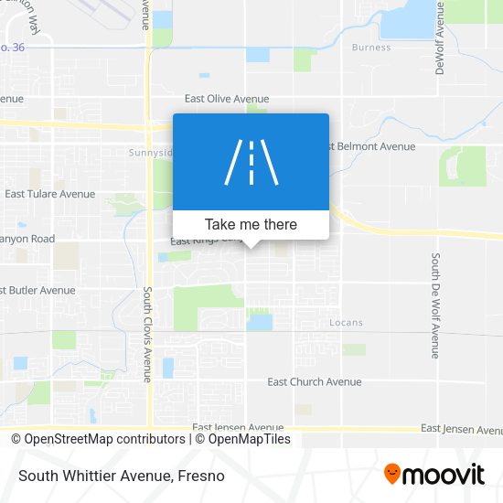 South Whittier Avenue map