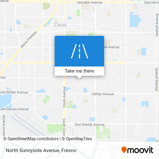 North Sunnyside Avenue map