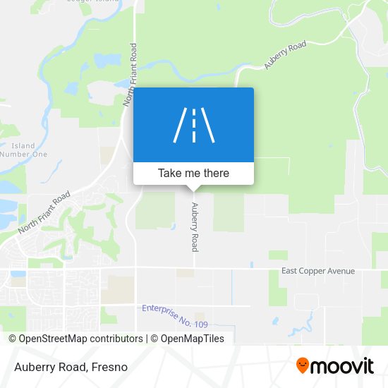 Mapa de Auberry Road