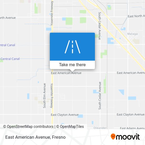 East American Avenue map