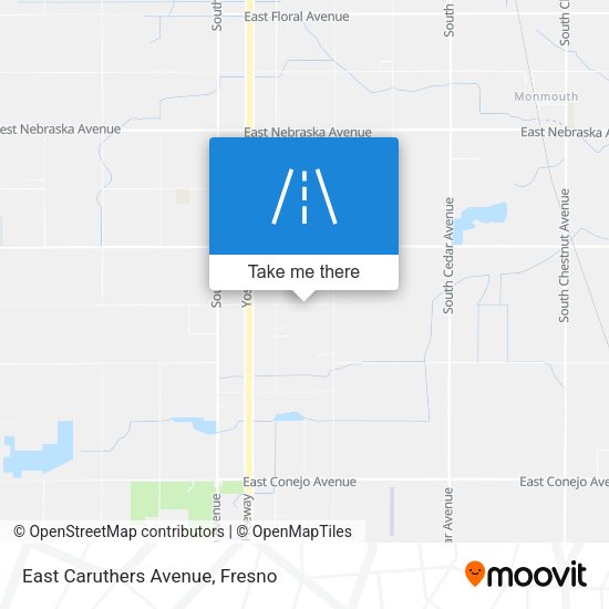 East Caruthers Avenue map