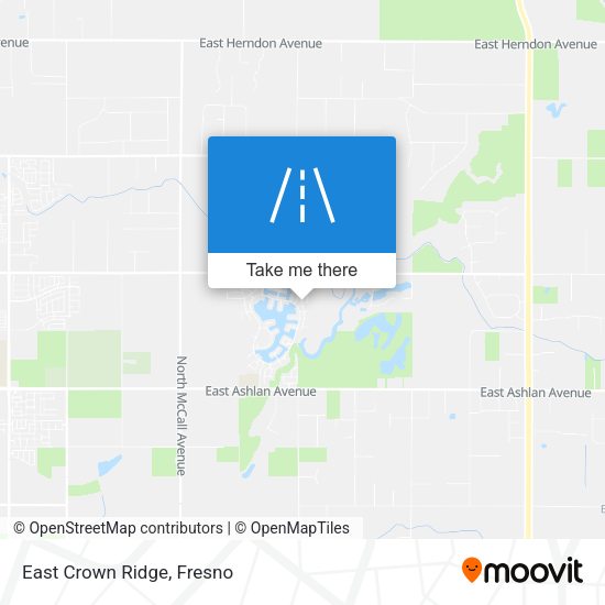 Mapa de East Crown Ridge