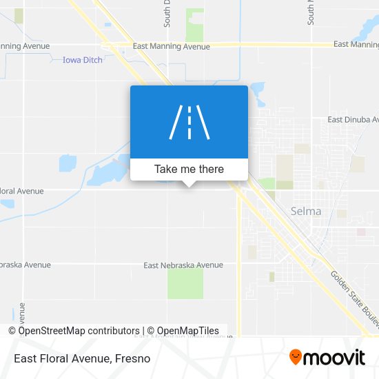 Mapa de East Floral Avenue