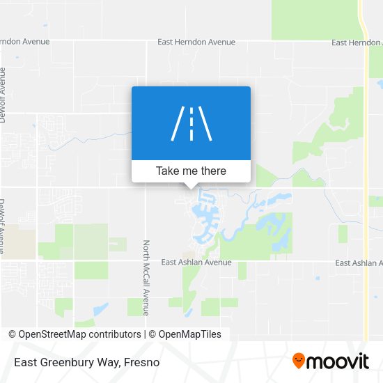 Mapa de East Greenbury Way